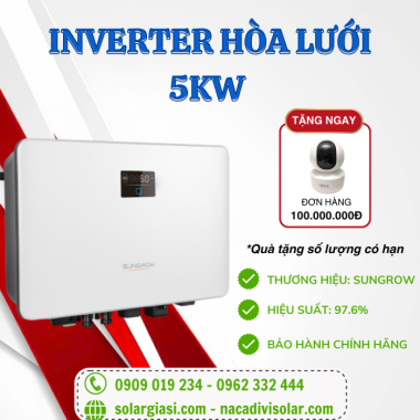 Inverter hòa lưới Sungrow 5kw 1 pha SG5.0RS