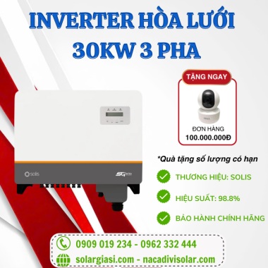  Inverter Solis 30kW | Biến tần hòa lưới Solis-30K-5G