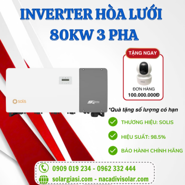 Inverter Solis 80kW I Biến tần Solis-80K-5G 80kW