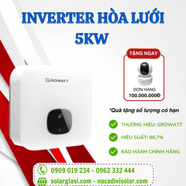 Biến Tần Growatt 5kW I Inverter Growatt MIN 5000TL-X