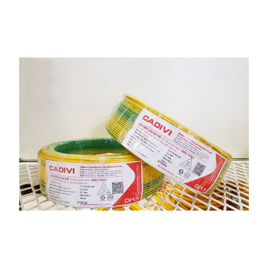Dây te Cadivi Vàng Xanh cv 6.0 mm (dây tiếp địa , PE )