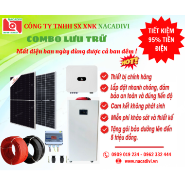 Gói A Điện Mặt Trời 3.5KWP (Lưu trữ 9KWH ) – Giảm 900-1tr4