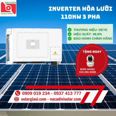 INVERTER HÒA LƯỚI DEYE SUN-110K - G03 -  3 pha