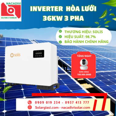 Inverter hòa lưới Solis 36kw 3 pha - S5-GC 36K