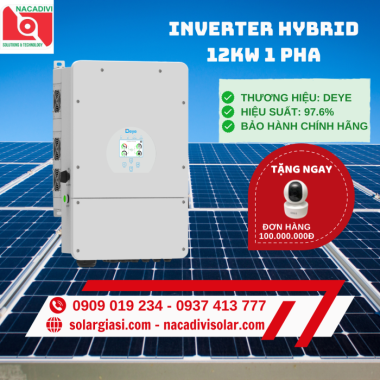 Inverter Hybrid Deye 12KW 1 Pha – SUN 12K-SG01LP1-EU