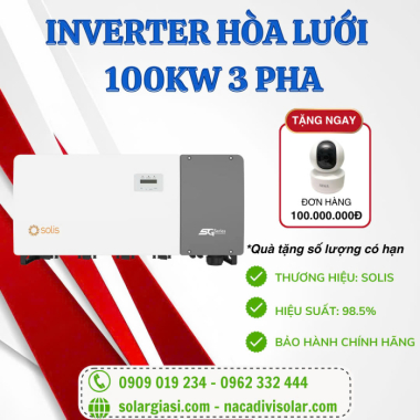 Inverter Solis 100kW I Biến tần Solis-100K-5G 100kW