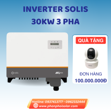  Inverter Solis 30kW | Biến tần hòa lưới Solis-30K-5G