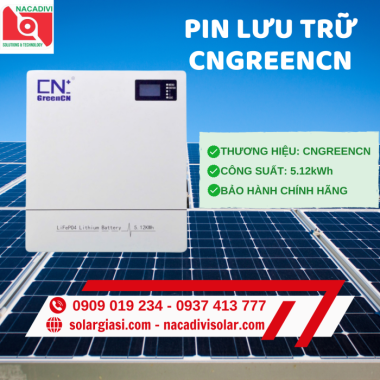 Pin lưu trữ LF-WPS-51.2V100AH-D/5.12KWh-CELL EVE LOẠI A