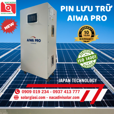 Pin Lithium 51.2V-314Ah (16kWh) – Pin Lưu Trữ Aiwa Pro LTM A80017-AW