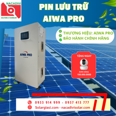 Pin Lithium Aiwa Pro - 16MTP214 51.2V-314Ah (17kWh) - Công nghệ mới >9000 lần xả