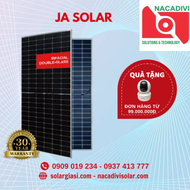 Tấm Pin Năng Lượng Mặt Trời JA 635W