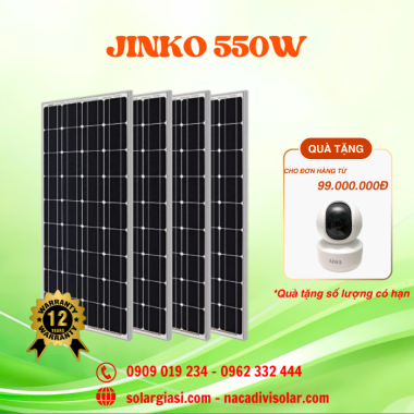 Tấm Pin Năng Lượng Mặt Trời Jinko  550W