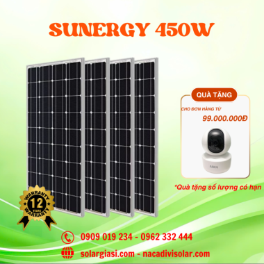Tấm Pin Năng Lượng Mặt Trời SUNERGY 450W